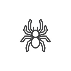 Fototapeta premium Spider tarantula line icon
