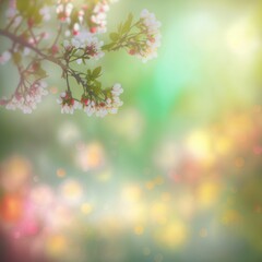 Obraz na płótnie Canvas Colorful spring garden background. Created by generative AI.