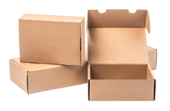 cardboard boxes