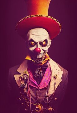 The Hilarious Hero of the Hydropneumatics - Steampunk Character. Generative AI