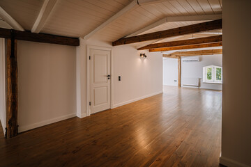 Interior empty room 3D rendering