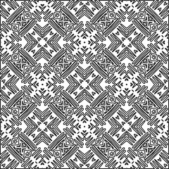 Stylish texture with figures from lines.
Abstract geometric black and white pattern for web page, textures, card, poster, fabric, textile. Monochrome graphic repeating design. 