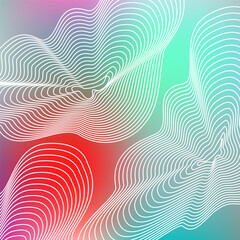 Fototapeta premium Morphing Mesmerizing Lines Abstract Pattern