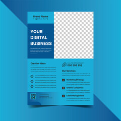Flyer Brochure Design in A4. Creative Shape Can Be 
Adapt To Brochure, Vector Template, Annual Report,
Magazine, Business Presentation, Poster, Minimal Brochure Layout, Flyer, Banner.
