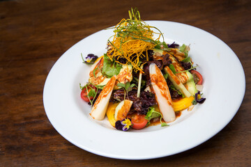 Plato de comida típica del Perú, en las fotos se puede apreciar el Arte Culinario en el Perú.