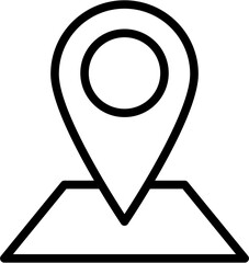 Location Icon Outline Vector