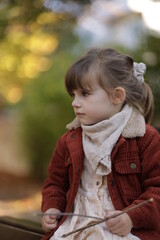 child playing in the playground in varna bulgaria 