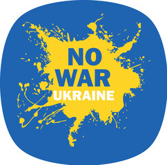 No war in Ukraine icon. Vector
