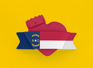 North Carolina Heart Banner