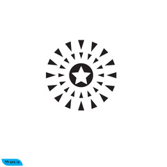 Icon vector graphic of Star tribal