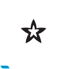 Icon vector graphic of Star flower