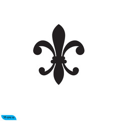 Icon vector graphic of Fleur De Lys symbol