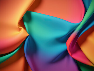 Texture of fabric multi color for backgrounds. Generative AI
