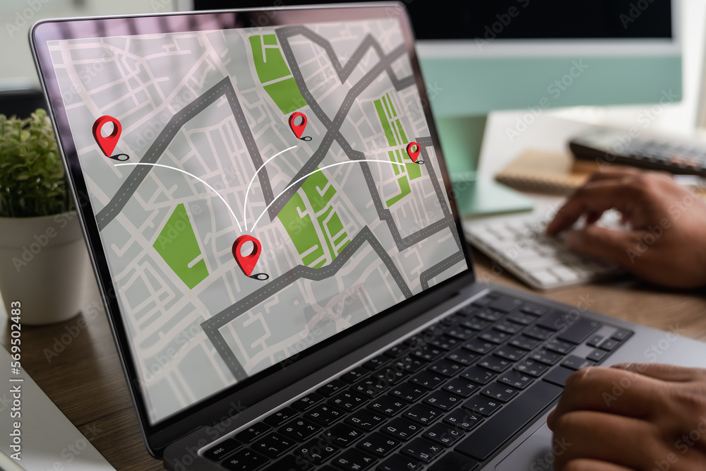 Poster gps route destination maps require the use of gps online mapping in the car, which controls the navi