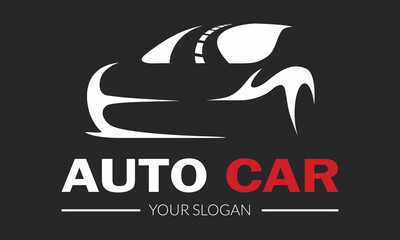 Car logo – Car Silhouette Vector for logo, icons, illustration,- Auto garage dealership brand identity design elements.