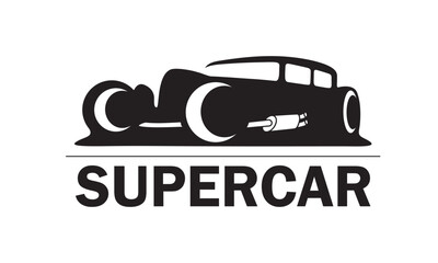 Obraz premium Car logo – Car Silhouette Vector for logo, icons, illustration,- Auto garage dealership brand identity design elements.