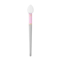 Makeup brush vector illustration, realism. Isolated on white background
