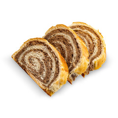 Slices of beigli cake