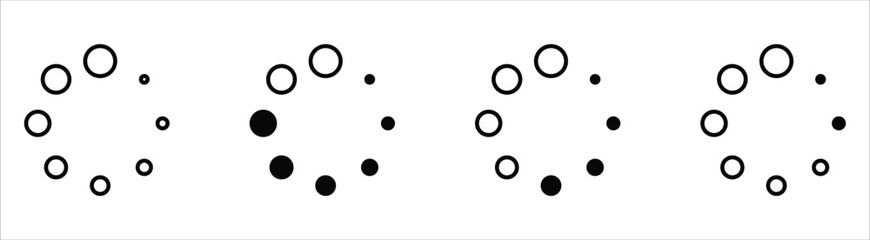 loading icon set. load icon collections symbol sign, vector illustration