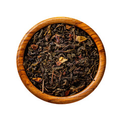 Black tea with natural aromatic additives