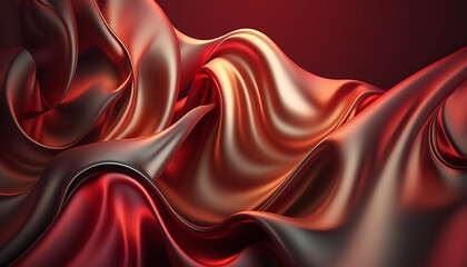 Fototapeta na wymiar abstract wavy liquid fabric silk 