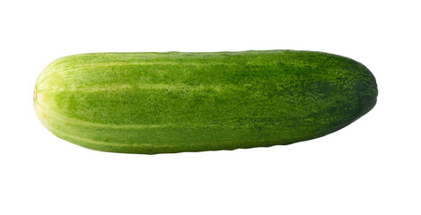 fresh cucumbers isolated on a transparent background.