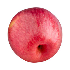 red apple isolated on a transparent background.