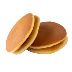Dorayaki is japanese pancakes isolated on a transparent background
