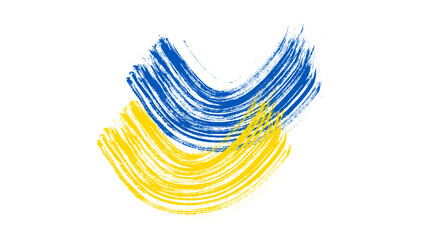 Ukrainian national flag in grunge style