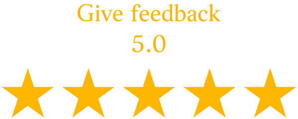 Rating star, give user feedback design concept.