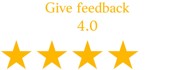 Rating star, give user feedback design concept.