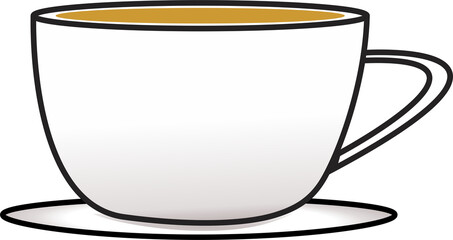 Coffee cup design transparent background