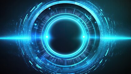 Abstract futuristic circles. Science technology machine. Graphic concept for your design