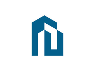 modern building illustration vector logo