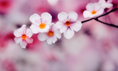 pink cherry blossom in spring created with Generative AI