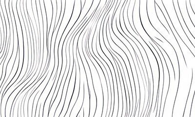 black wavy lines on white abstract background created with Generative AI