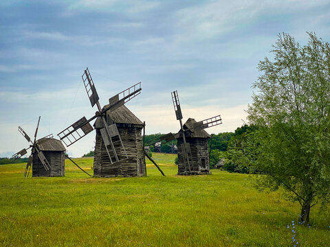 old windmill in the country