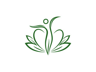  flower illustration vector logo, logo icon