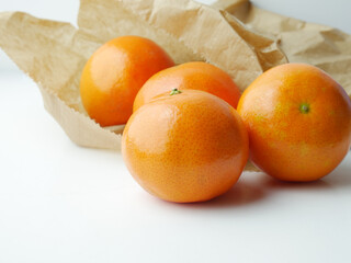 Fruit, mandarin group, natural and complete with vitamin a. 