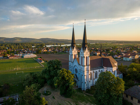 Above old cathedral in Futog (near Novi Sad, Serbia)
