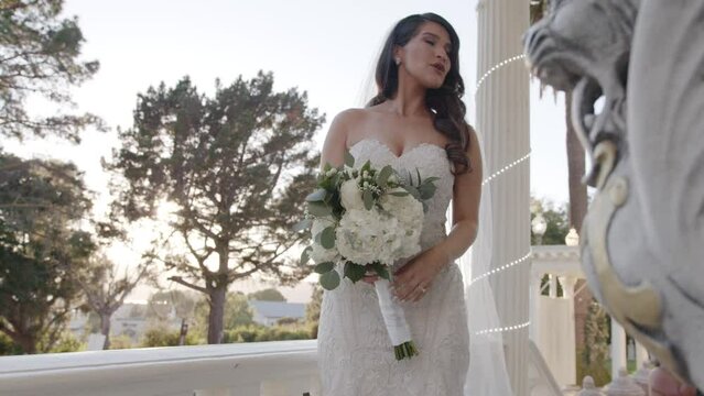 Cinematic shot of bride posing as she is photographed on her wedding day. Shot in 4K 60 FPS. To purchase entire event raw at wholesale price email willneatheryyahoo.com.