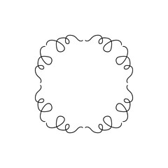 Wedding logo. Minimalistic floral frames. Vector botanical outline borders. botanic badge