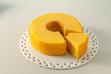 ドイツで伝統的なケーキのバームクーヘン