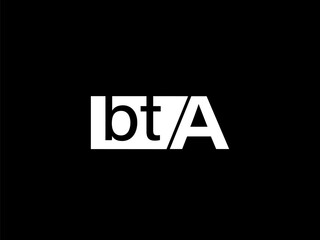 BTA Logo and Graphics design vector art, Icons isolated on black background
