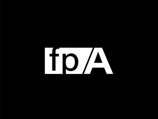 FPA Logo and Graphics design vector art, Icons isolated on black background