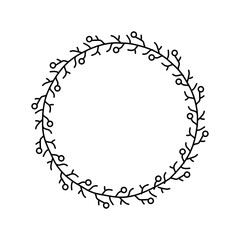 Stylish round frames with examples of the names or white space of your store . Vector frameworks