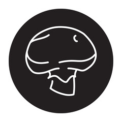 Champignon color line icon. Mushrooms. Pictogram for web page