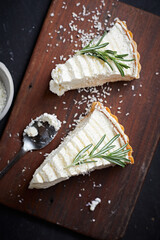 homemade coconut pie