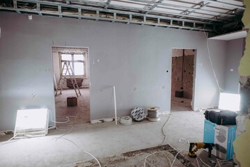 Wnętrze remontowanej przychodni medycznej © rozentuzjazmowany