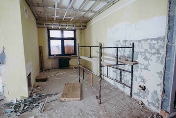 Wnętrze remontowanej przychodni medycznej © rozentuzjazmowany